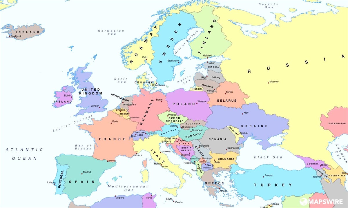 ევროპის რუკა გვიჩვენებს, ბულგარეთი