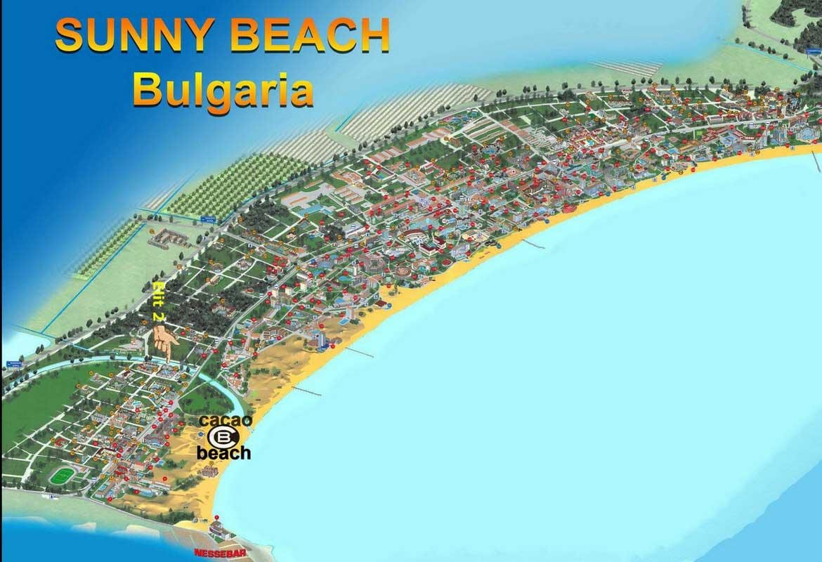 რუკა კაკაო beach ბულგარეთი