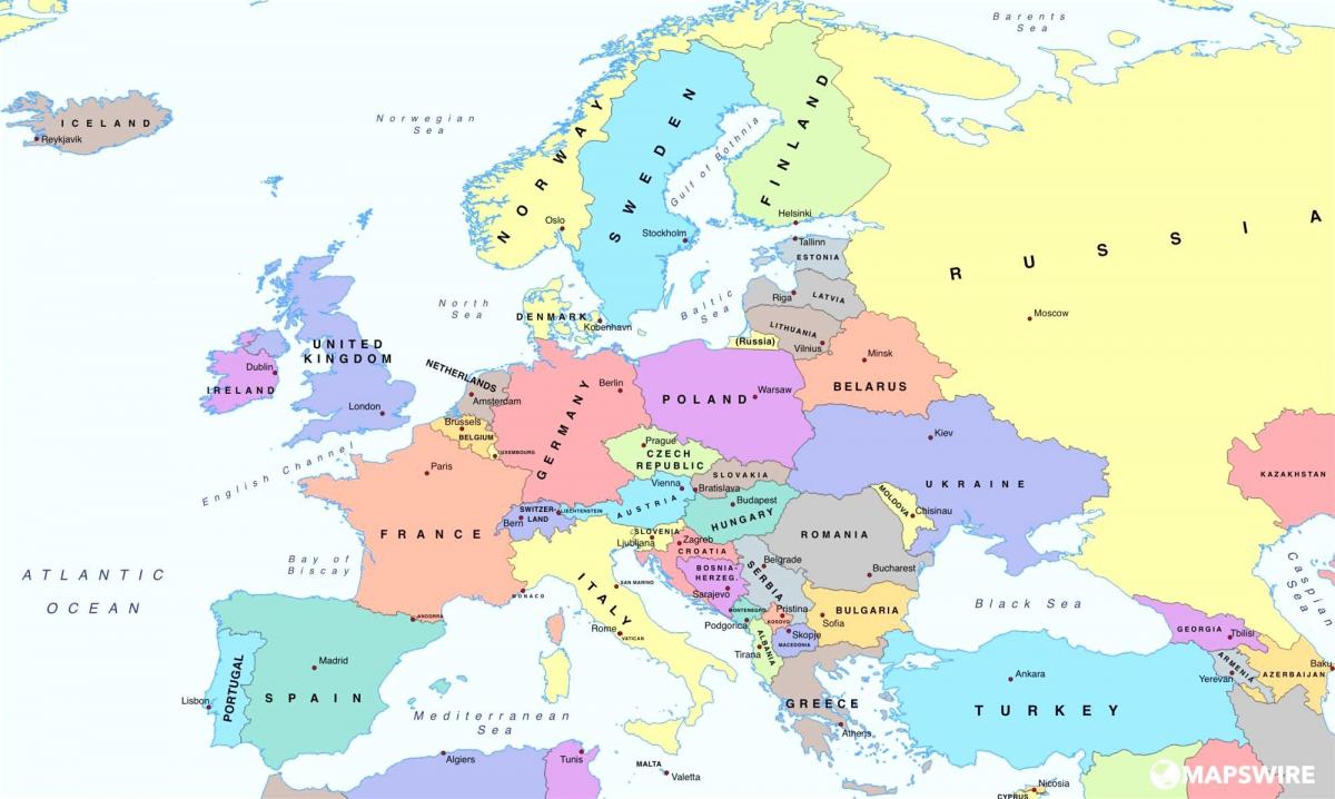 ევროპის რუკა გვიჩვენებს, ბულგარეთი