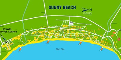 რუკა ბულგარეთი მზიანი beach