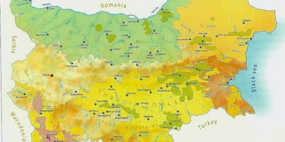 რუკა ბულგარეთი კლიმატის