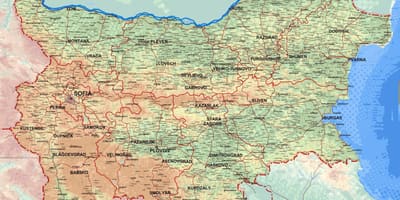 Map დეტალური რუკა ბულგარეთი