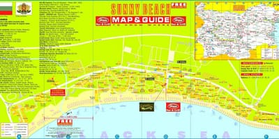 ტურისტული რუკა მზიანი beach ბულგარეთი